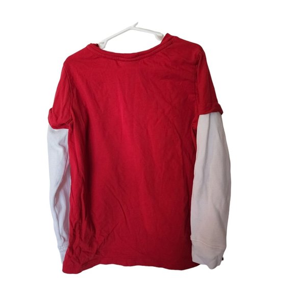 Hanna Andersson Long Sleeve Tee Red Skating size 130 size 8 Years Girls - Picture 4 of 4